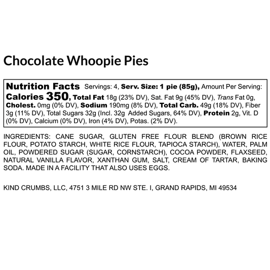 Chocolate Whoopie Pies, Case (12)