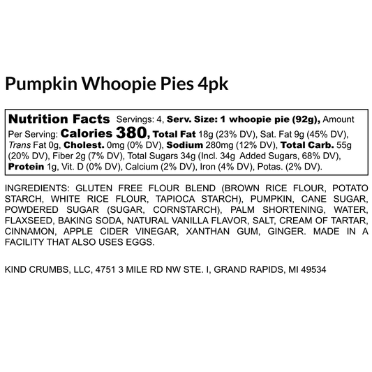 Pumpkin Whoopie Pies, Case (12)