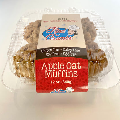 Apple Oat Muffins, 4 Pack, Case (12)