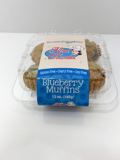 Blueberry Muffins, 4 Pack, Half Case (6)
