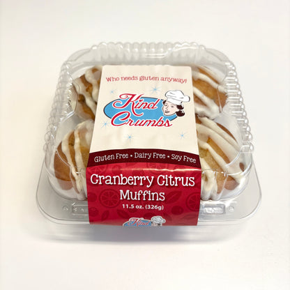Cranberry Citrus Muffins, 4 Pack, Half Case (6)