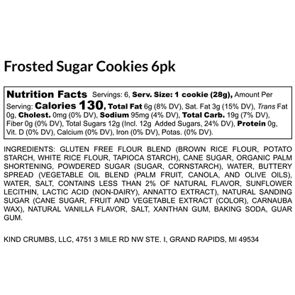Frosted Sugar Cookies, Half Case (6)