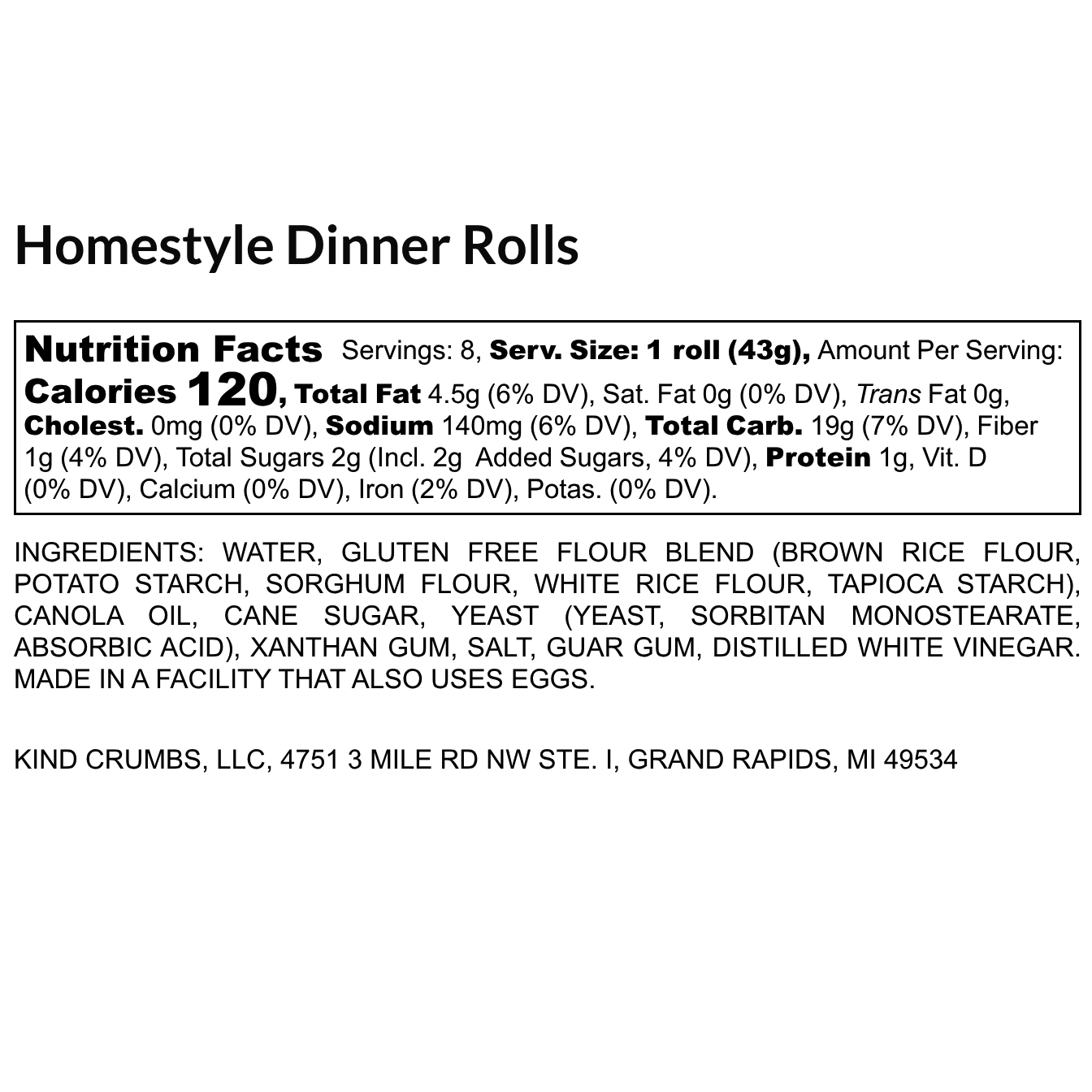 Homestyle Dinner Rolls - Case (6)