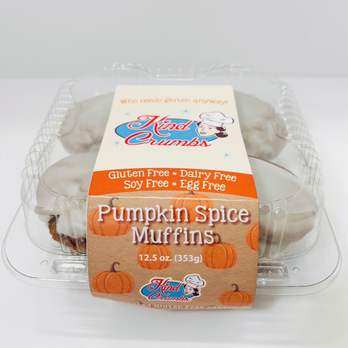 Pumpkin Muffins, 4 Pack, Case (12)
