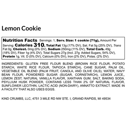 Lemon Cookie Single, Case (24)